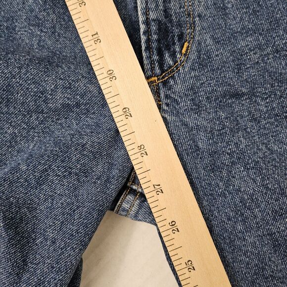 Goldsign Jeans Womens 27 Blue The Relaxed Straight Leg High-Rise Ankle Crop - Picture 9 of 12